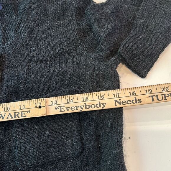 Gap charcoal, gray alpaca blend cardigan with four pockets size. Small petite - Picture 5 of 7
